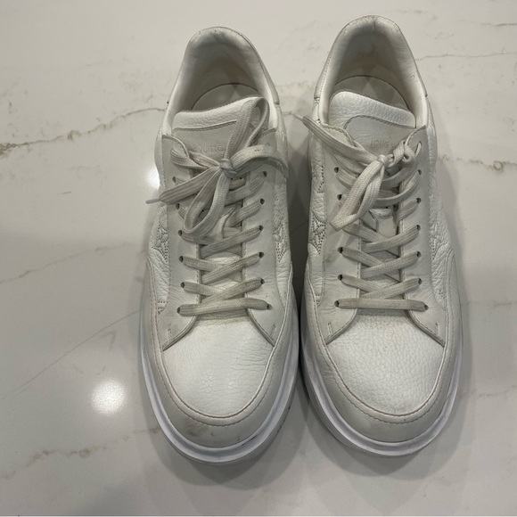 Louis Vuitton Ivory Leather Sneakers - Picture 4 of 4